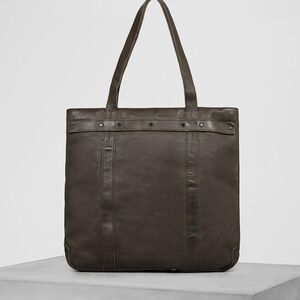 AllSaints Storm Tote Brown leather tote bag NWT